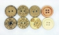 Preview: Knopf Plugs 16mm Paar 1,6cm Tunnels Plug Kokos